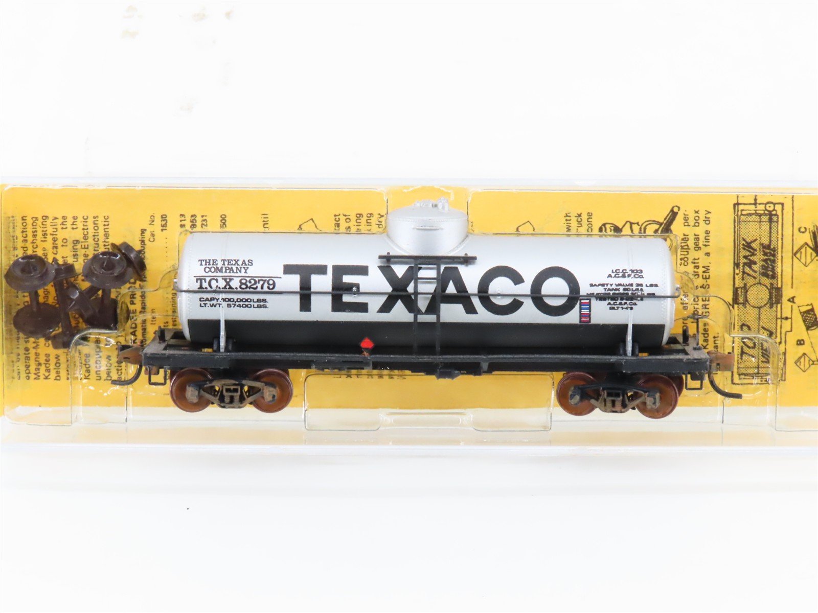 N Scale Micro-Trains/Kadee 65073 TCX Texaco Single Dome Tankcar #8279 Custom