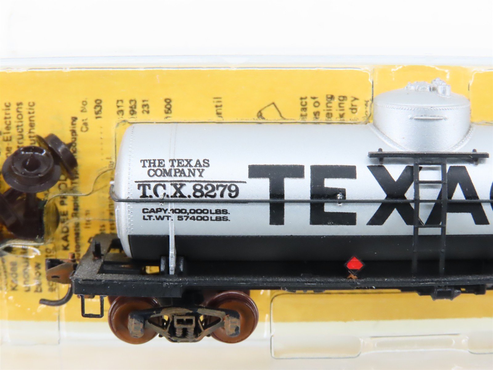 N Scale Micro-Trains/Kadee 65073 TCX Texaco Single Dome Tankcar #8279 Custom