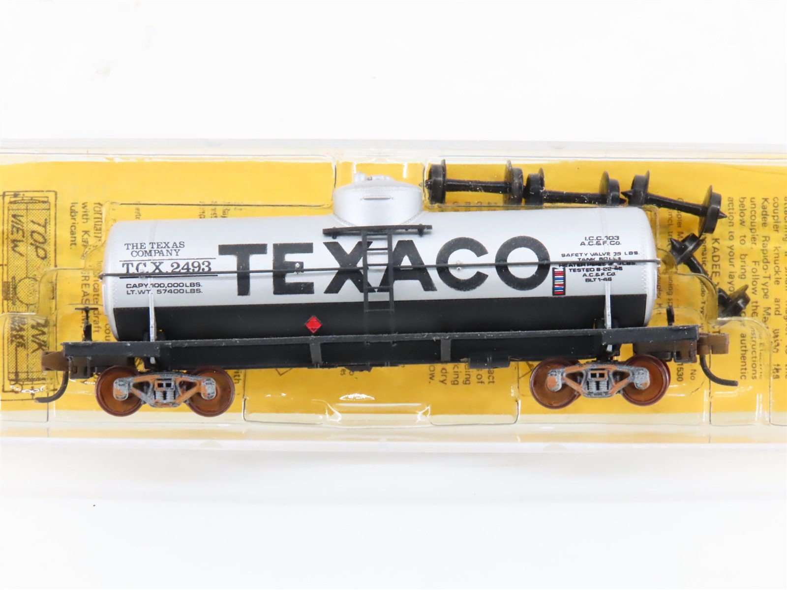 N Scale Micro-Trains/Kadee 65073 TCX Texaco Single Dome Tankcar #8279 Custom