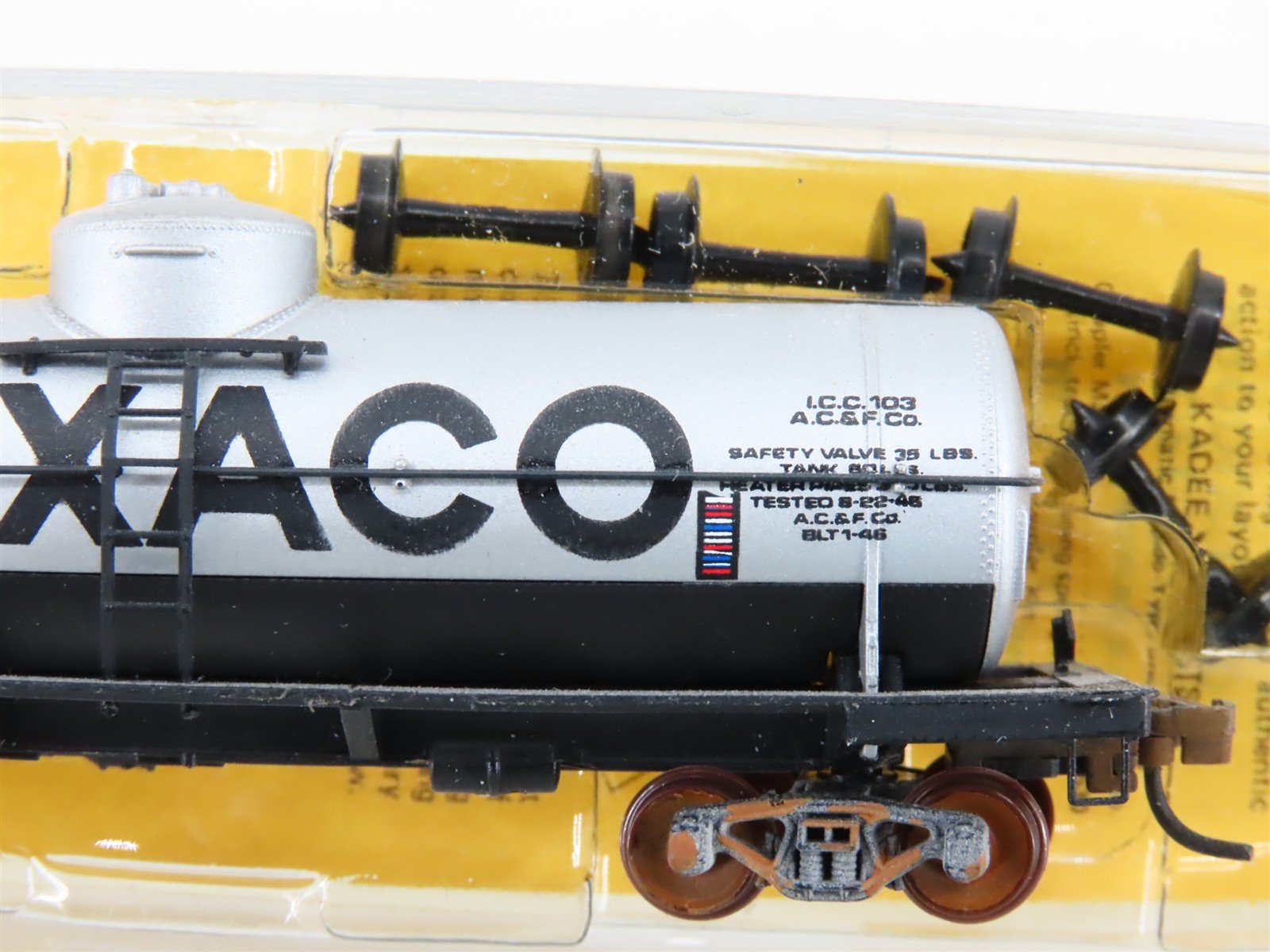 N Scale Micro-Trains/Kadee 65073 TCX Texaco Single Dome Tankcar #8279 Custom