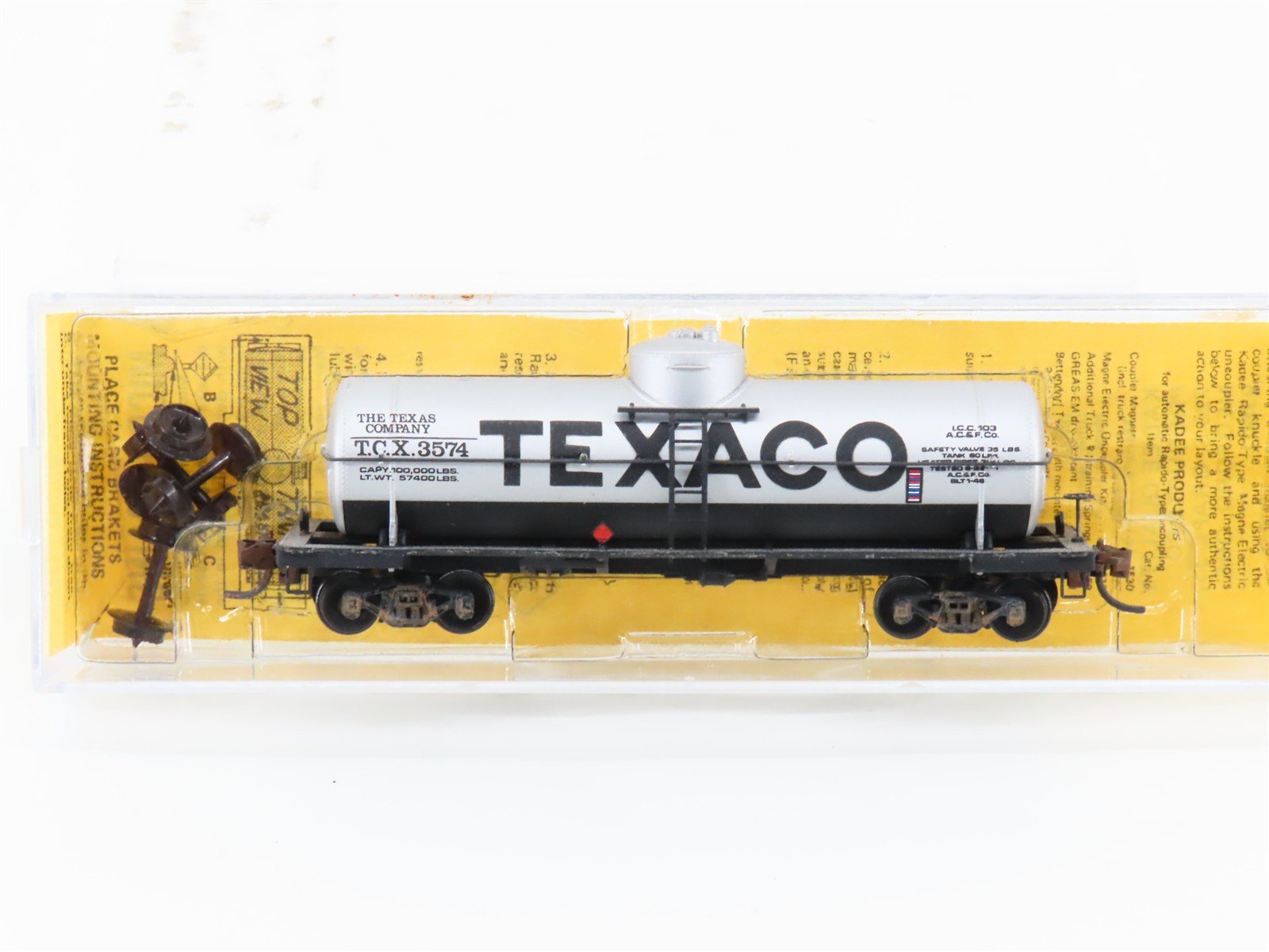 N Scale Micro-Trains/Kadee 65073 TCX Texaco Single Dome Tankcar #8279 Custom