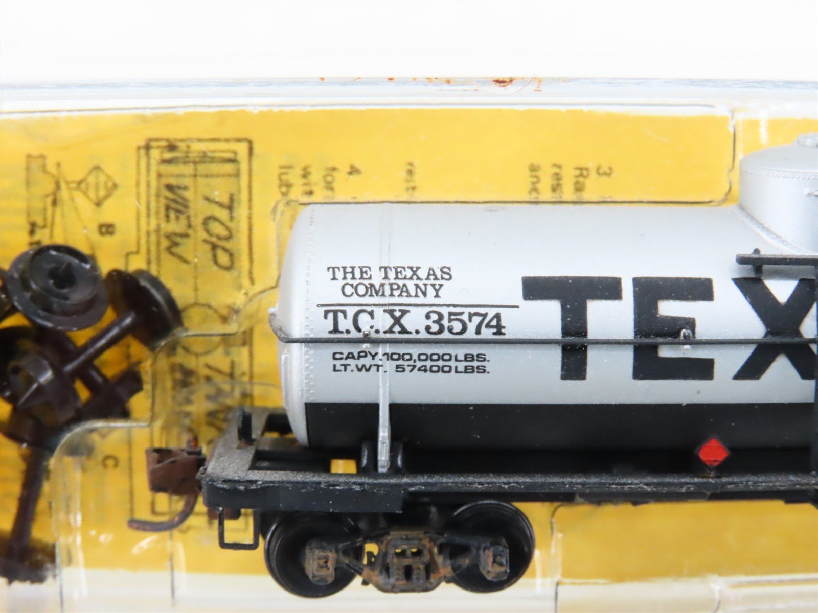 N Scale Micro-Trains/Kadee 65073 TCX Texaco Single Dome Tankcar #8279 Custom