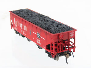 N Scale Bluford Shops 73812 C&S Burlington 3-Bay Hopper #20024 wLoad Weathered