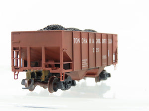 N Scale Micro-Trains MTL 56100 Tonopah & Gold 2-Bay Hopper #325 Weathered