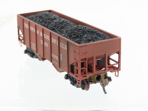 N Scale Micro-Trains MTL 56100 Tonopah & Gold 2-Bay Hopper #325 Weathered
