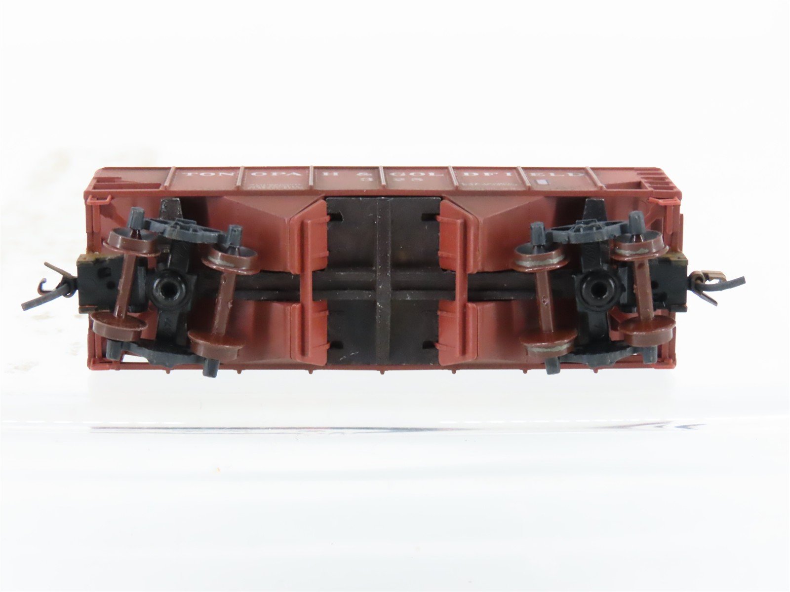N Scale Micro-Trains MTL 56100 Tonopah & Gold 2-Bay Hopper #325 Weathered
