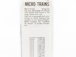N Scale Micro-Trains MTL 56100 Tonopah & Gold 2-Bay Hopper #325 Weathered