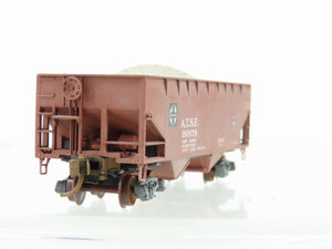 N Scale Micro-Trains/Kadee 55010 ATSF Santa Fe 2-Bay Hopper #180975 Weathered
