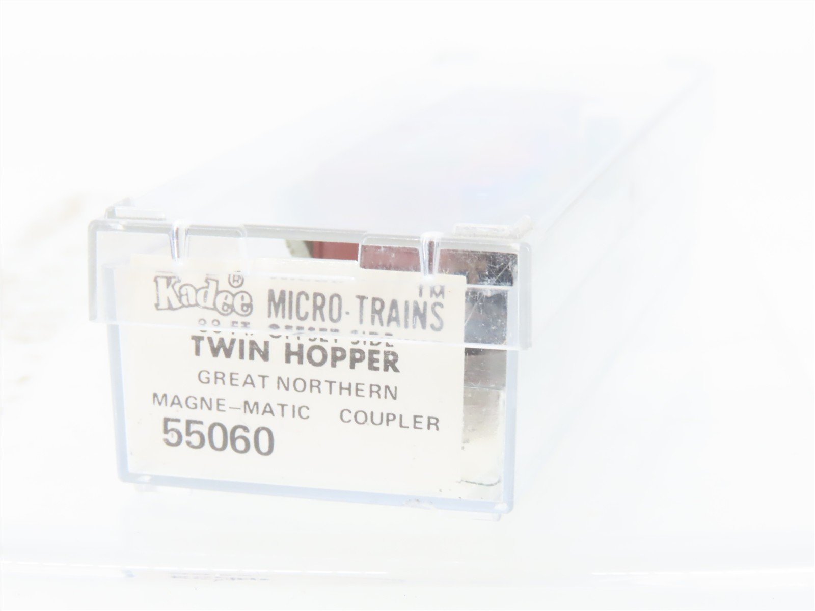 N Scale Micro-Trains/Kadee 55060 GN Great Northern 2-Bay Hopper #73237 Weathered