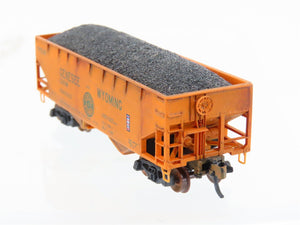 N Micro-Trains/Kadee 55050 G&W Genesee & Wyoming 2-Bay Hopper #590002 Weathered