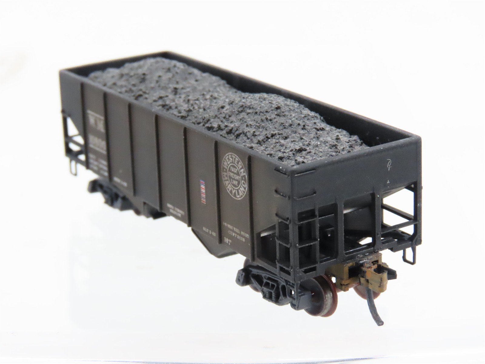 N Micro-Trains/Kadee 56092 WM Western Maryland 2-Bay Hopper #10800 Weathered