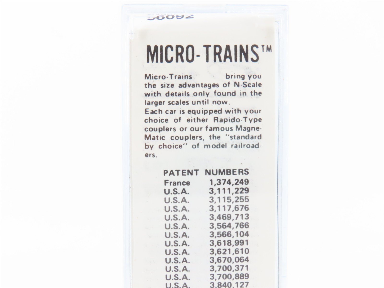 N Micro-Trains/Kadee 56092 WM Western Maryland 2-Bay Hopper #10800 Weathered