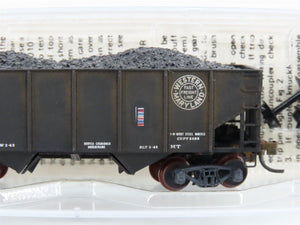 N Micro-Trains/Kadee 56092 WM Western Maryland 2-Bay Hopper #10725 Weathered