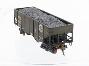 N Micro-Trains/Kadee 56092 WM Western Maryland 2-Bay Hopper #10725 Weathered
