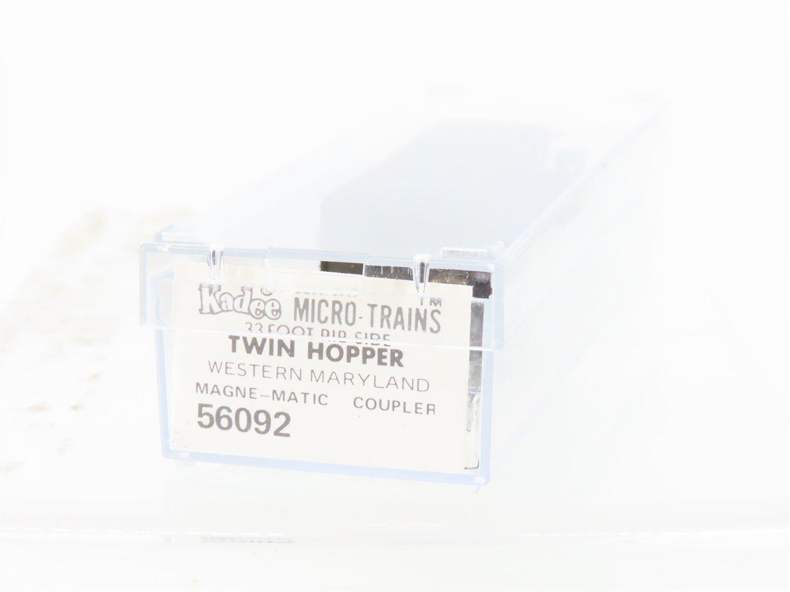 N Micro-Trains/Kadee 56092 WM Western Maryland 2-Bay Hopper #10725 Weathered