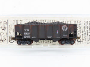 N Micro-Trains/Kadee 56092 WM Western Maryland 2-Bay Hopper #10259 Weathered