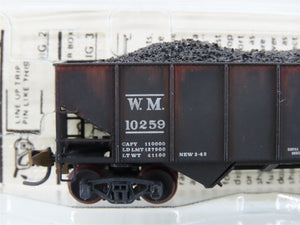 N Micro-Trains/Kadee 56092 WM Western Maryland 2-Bay Hopper #10259 Weathered
