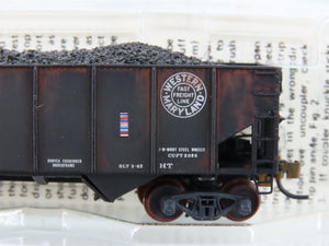 N Micro-Trains/Kadee 56092 WM Western Maryland 2-Bay Hopper #10259 Weathered