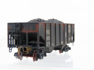 N Micro-Trains/Kadee 56092 WM Western Maryland 2-Bay Hopper #10259 Weathered