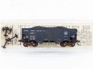 N Micro-Trains/Kadee 56120 DAFX US Air Force 2-Bay Hopper #55132 Weathered