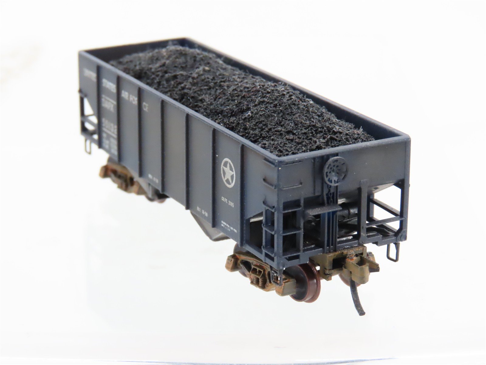 N Micro-Trains/Kadee 56120 DAFX US Air Force 2-Bay Hopper #55132 Weathered