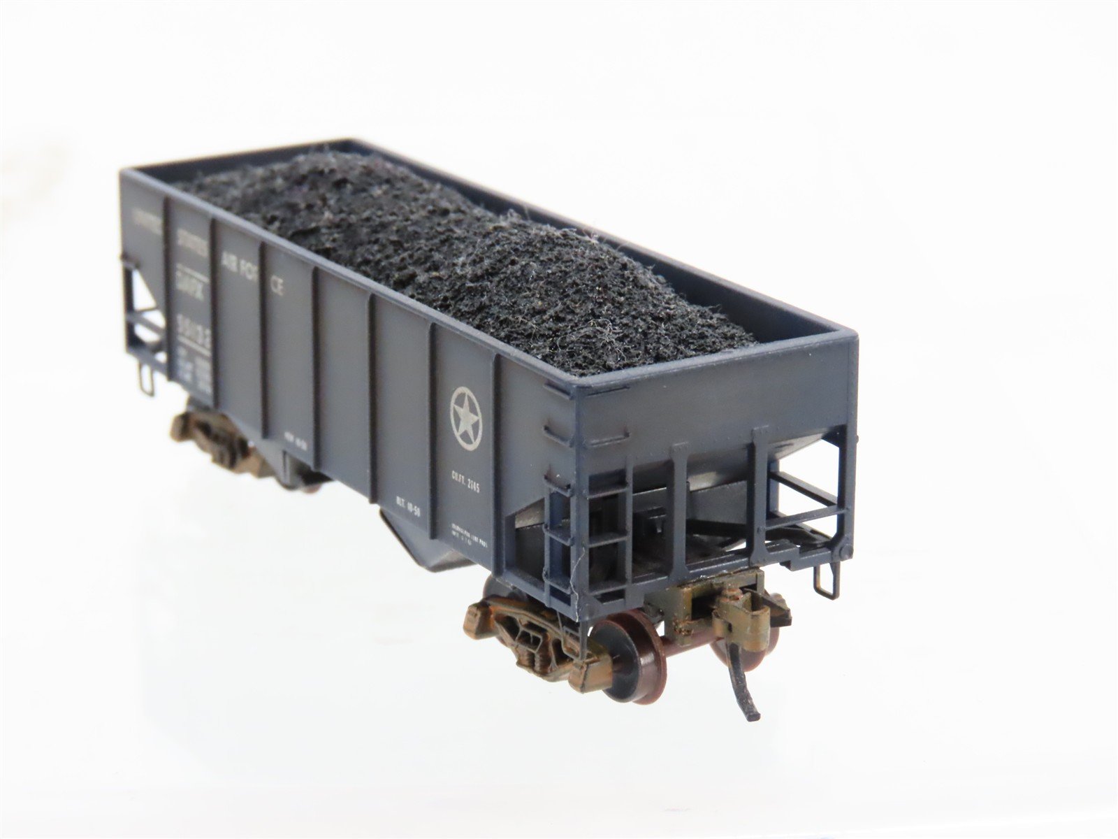 N Micro-Trains/Kadee 56120 DAFX US Air Force 2-Bay Hopper #55132 Weathered