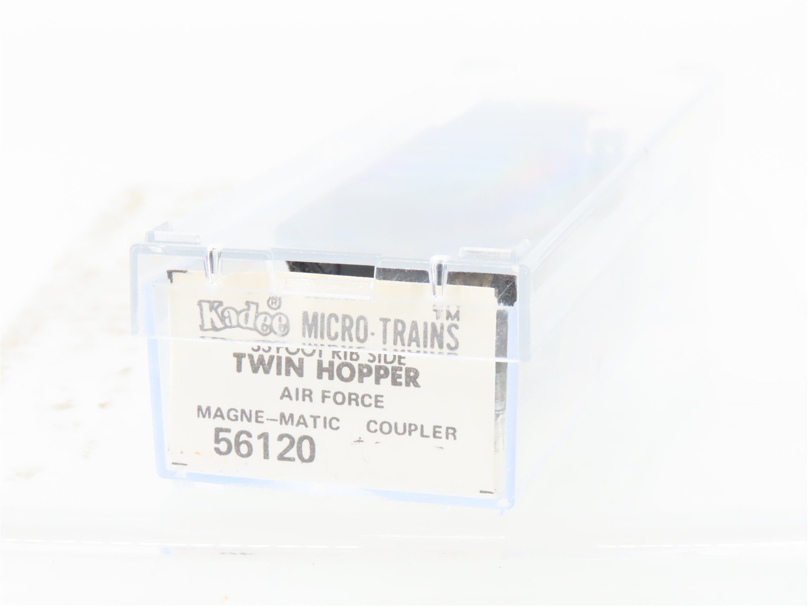 N Micro-Trains/Kadee 56120 DAFX US Air Force 2-Bay Hopper #55132 Weathered