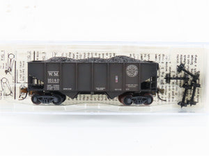 N Micro-Trains/Kadee 56092 WM Western Maryland 2-Bay Hopper #10140 Weathered