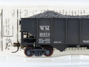 N Micro-Trains/Kadee 56092 WM Western Maryland 2-Bay Hopper #10140 Weathered