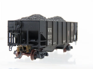 N Micro-Trains/Kadee 56092 WM Western Maryland 2-Bay Hopper #10140 Weathered