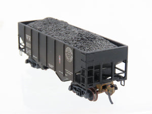 N Micro-Trains/Kadee 56092 WM Western Maryland 2-Bay Hopper #10140 Weathered