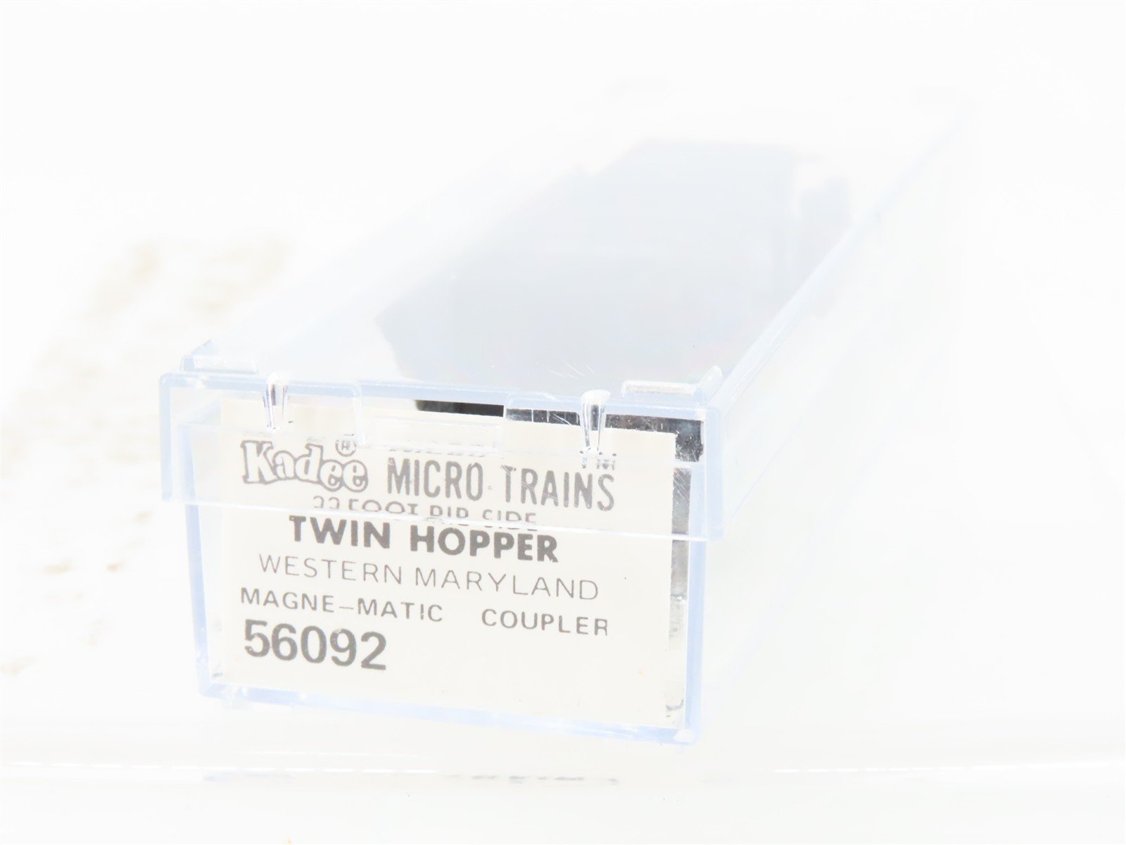 N Micro-Trains/Kadee 56092 WM Western Maryland 2-Bay Hopper #10140 Weathered