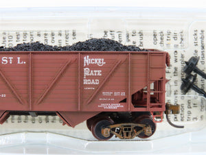 N Micro-Trains/Kadee 57050 NKP Nickel Plate Road 2-Bay Hopper #31299 Weathered