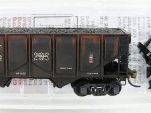 N Scale Micro-Trains MTL 08500050 SLSF Frisco 2-Bay Hopper #87422 Weathered