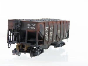 N Scale Micro-Trains MTL 08500050 SLSF Frisco 2-Bay Hopper #87422 Weathered