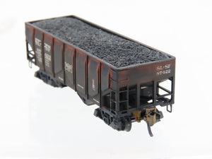 N Scale Micro-Trains MTL 08500050 SLSF Frisco 2-Bay Hopper #87422 Weathered