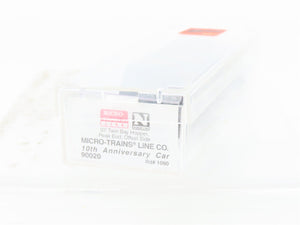 N Scale Micro-Trains MTL 90020 10th Anniversary 2-Bay Hopper #1090 Weathered