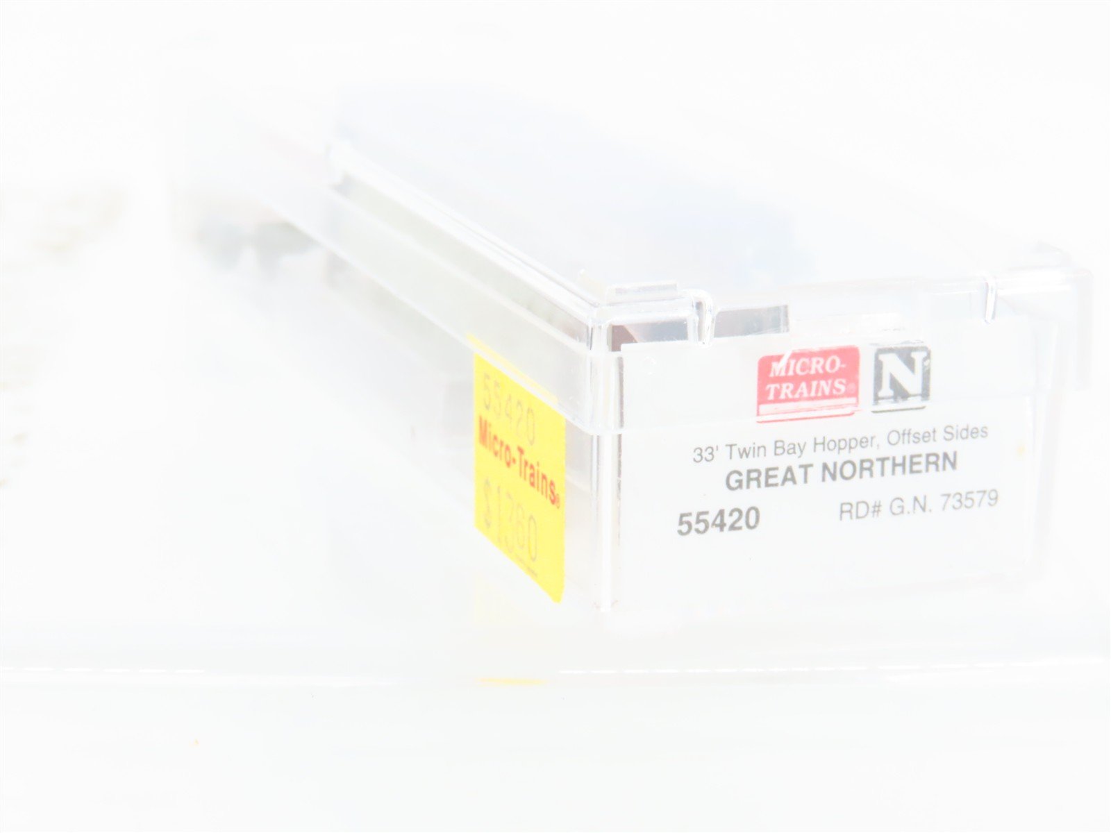 N Scale Micro-Trains/Kadee 55420 GN Great Northern 2-Bay Hopper #73579 Weathered