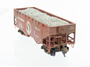 N Micro-Trains MTL 05500420 GN Great Northern 2-Bay Hopper #75801 Weathered