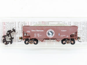 N Micro-Trains MTL 05500420 GN Great Northern 2-Bay Hopper #73657 Weathered