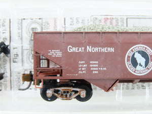 N Micro-Trains MTL 05500420 GN Great Northern 2-Bay Hopper #73657 Weathered