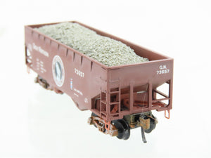 N Micro-Trains MTL 05500420 GN Great Northern 2-Bay Hopper #73657 Weathered
