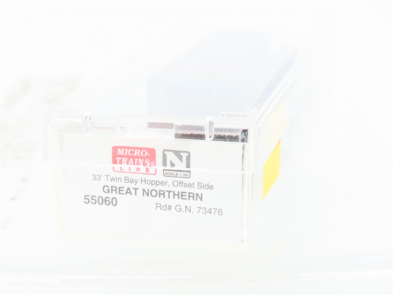 N Scale Micro-Trains MTL 55060 GN Great Northern 2-Bay Hopper #73476 Weathered