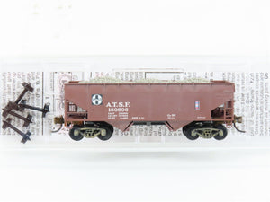 N Scale Micro-Trains MTL 55010 ATSF Santa Fe 2-Bay Hopper #180806 Weathered