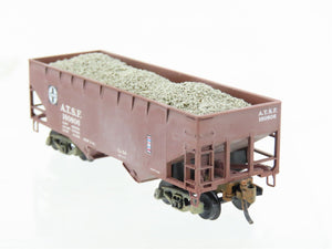 N Scale Micro-Trains MTL 55010 ATSF Santa Fe 2-Bay Hopper #180806 Weathered