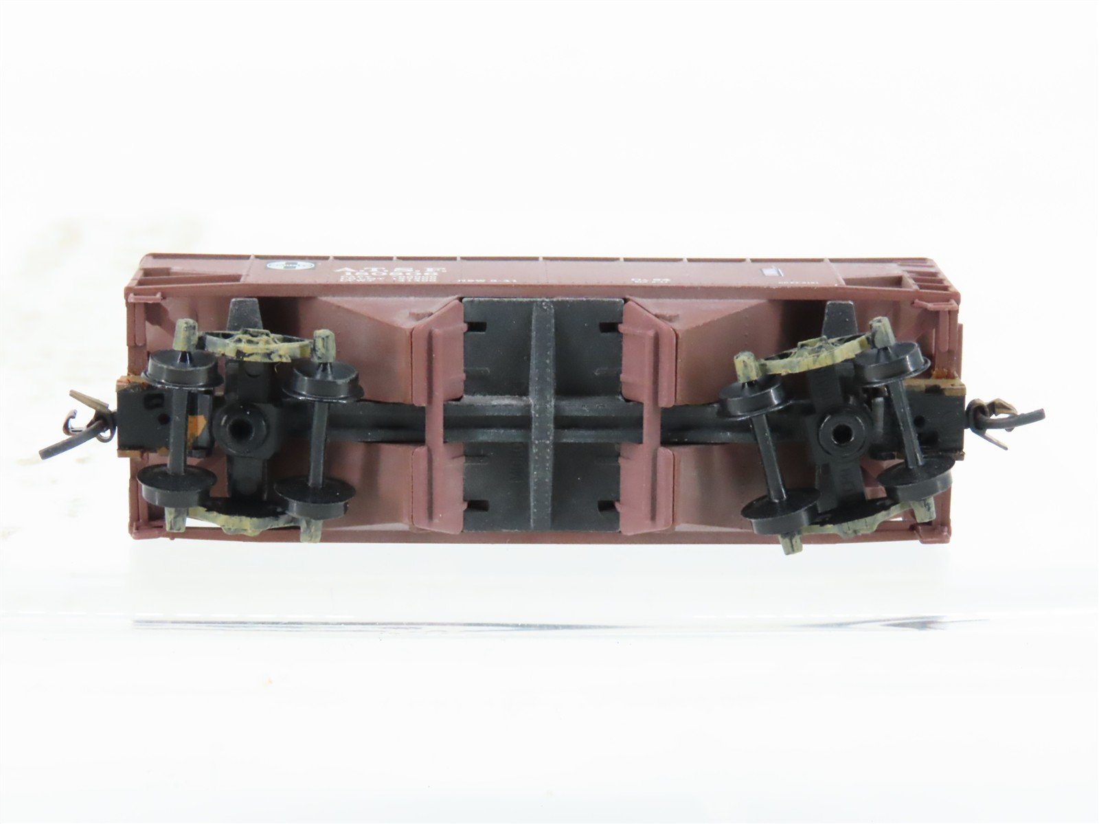 N Scale Micro-Trains MTL 55010 ATSF Santa Fe 2-Bay Hopper #180806 Weathered