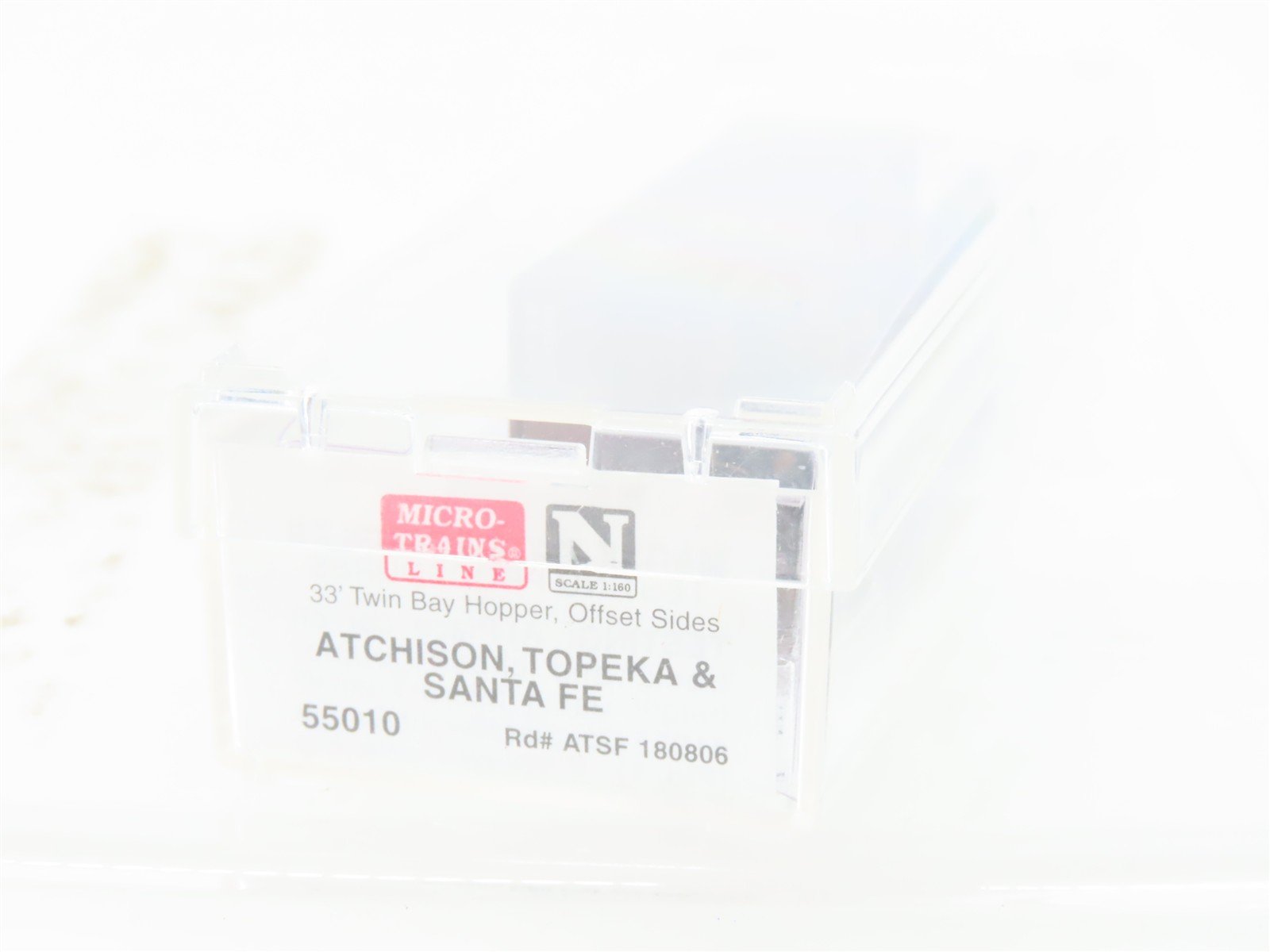 N Scale Micro-Trains MTL 55010 ATSF Santa Fe 2-Bay Hopper #180806 Weathered