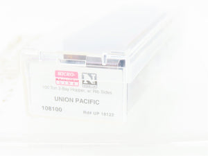N Scale Micro-Trains 108100 MTL UP Union Pacific 3-Bay Hopper #18122 Weathered