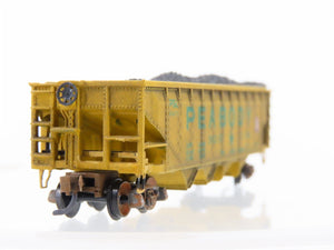 N Scale Atlas Trainman PSL Peabody 3-Bay Open Hopper #6671 Weathered