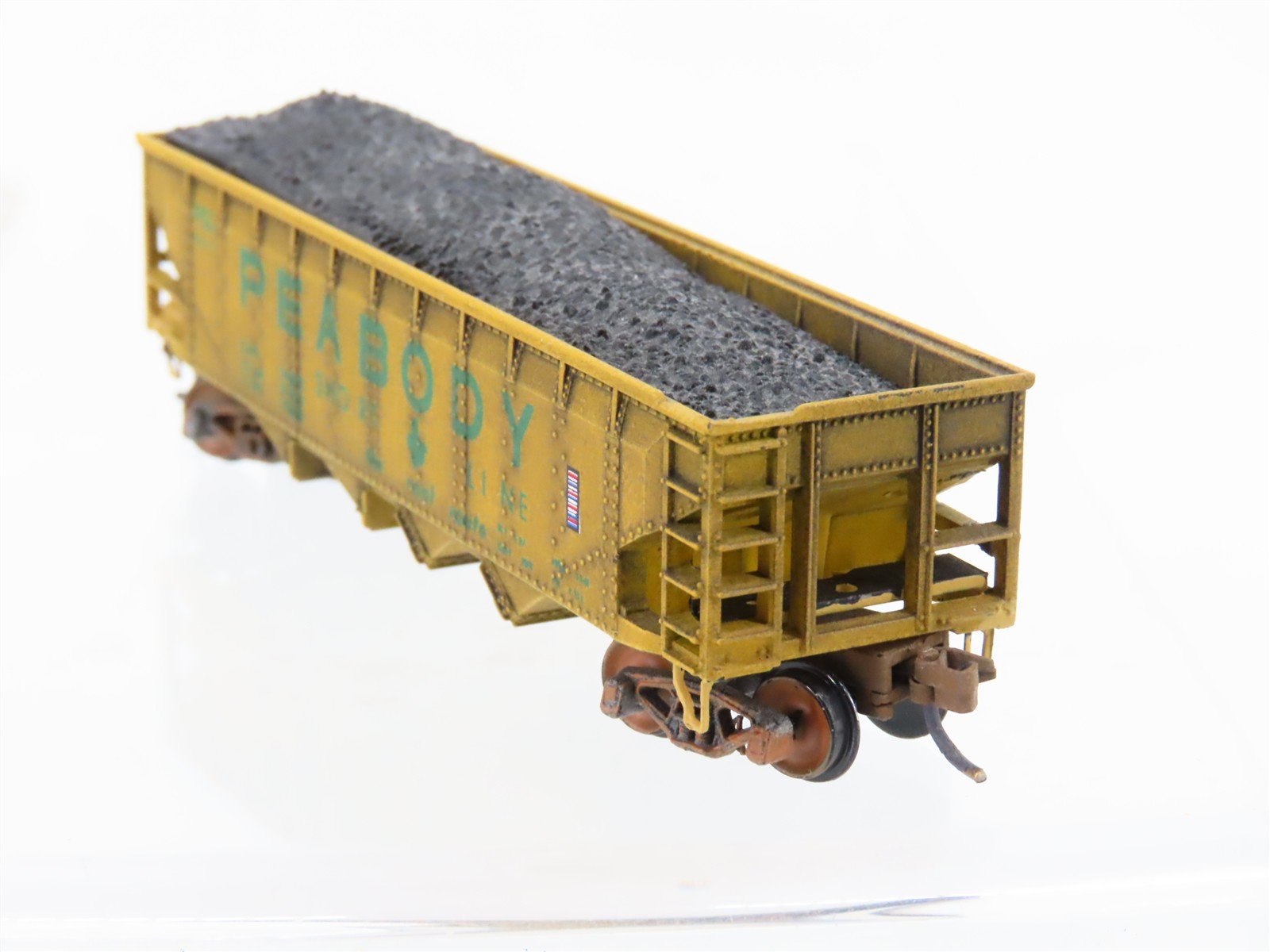 N Scale Atlas Trainman PSL Peabody 3-Bay Open Hopper #6671 Weathered